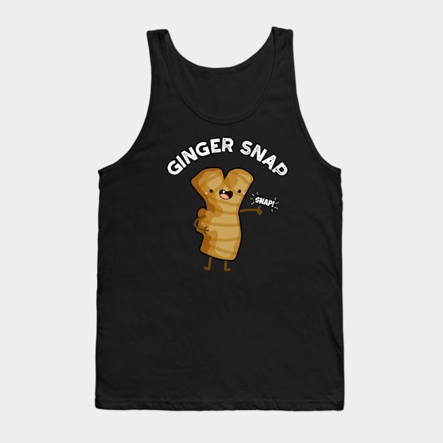 Ginger Snap Funny Food Herb Spice Pun Tank Top by punnybone